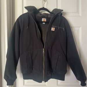 Carhartt Black Sherpa-Lined Jacket